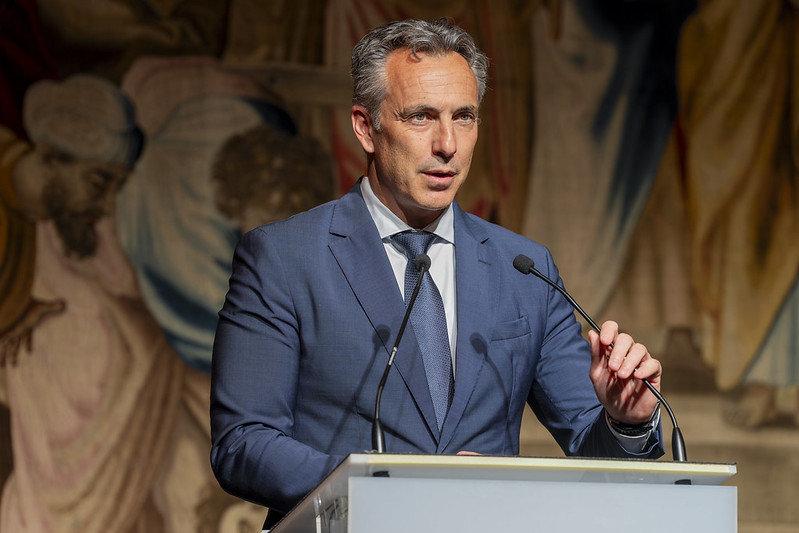 Carlos Novilla, consejero de Medio Ambiente, Agricultura e Interior de Madrid, en la celebración del Colegio de Ingenieros Agrónomos  de Centro y Canarias