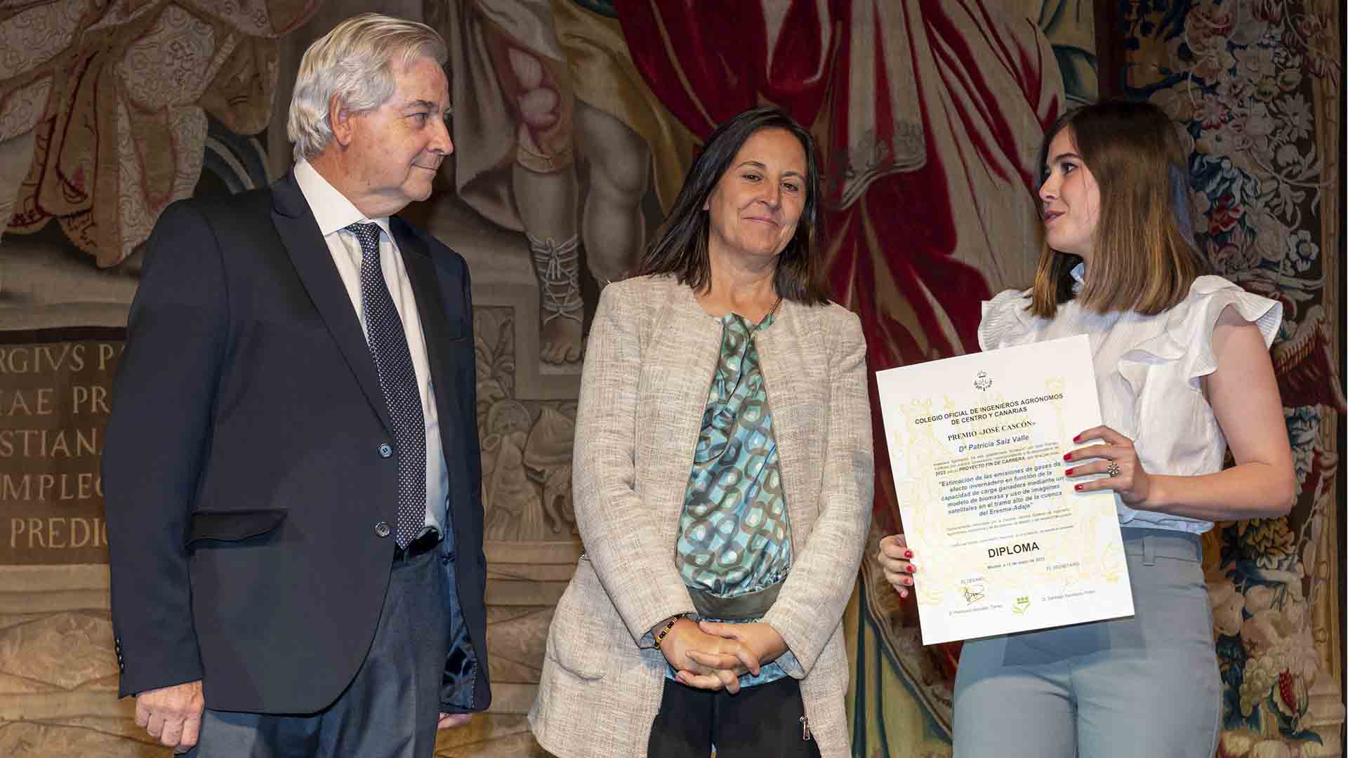 Patricia Saiz, Premio José Cascón del Colegio de Agrónomo