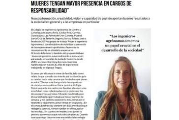 Reportaje "Debemos seguir trabajando para que las mujeres tengan mayor presencia en cargos de responsabilidad", con Elena Bermejo