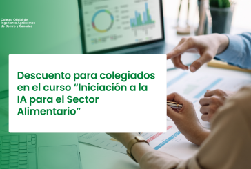 Descuento para colegiados en el curso “Iniciación a la IA para el Sector Alimentario”