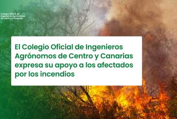 El Colegio Oficial de Ingenieros Agrónomos de Centro y Canarias expresa su apoyo a los afectados por los incendios y reivindica la gestión activa del territorio como herramienta esencial de prevención