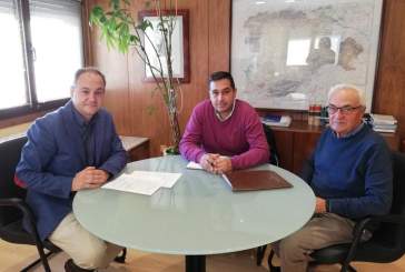 El delegado del Colegio de Agrónomos en Segovia, Fernando Fernández, se reúne con el jefe del Servicio de Agricultura