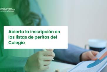 Abierta la inscripción en las listas de peritos del Colegio (2026)