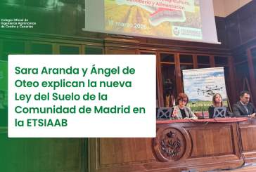 Sara Aranda y Ángel de Oteo explican la nueva Ley del Suelo de la Comunidad de Madrid en la ETSIAAB
