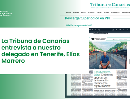 La Tribuna de Canarias entrevista a nuestro delegado en Tenerife, Elías Marrero