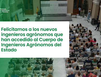 Felicitamos a los nuevos ingenieros agrónomos que han accedido al Cuerpo de Ingenieros Agrónomos del Estado