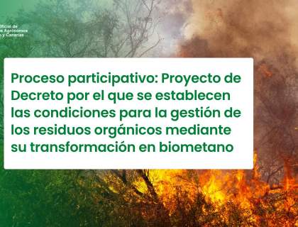 Proceso Participativo: Proyecto de Decreto por el que se establecen las condiciones para la gestión de los residuos orgánicos mediante su transformación en biometano
