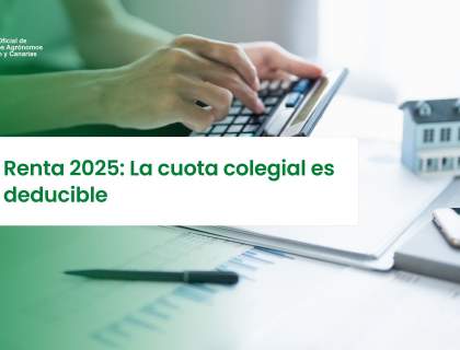 Renta 2025: La cuota colegial es deducible