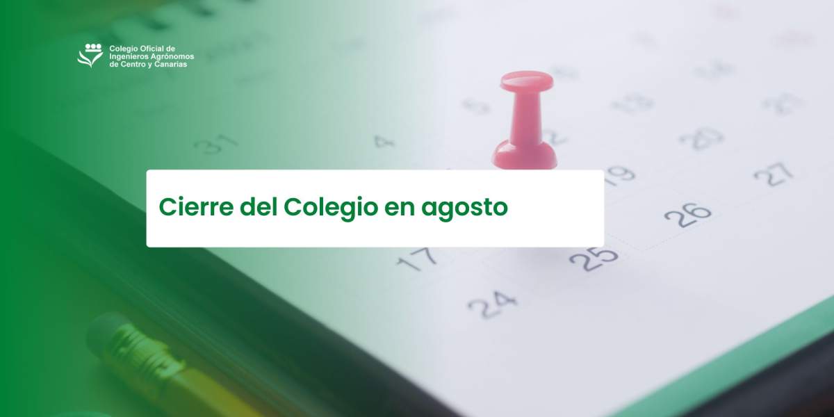 Cierre del Colegio en agosto por vacaciones