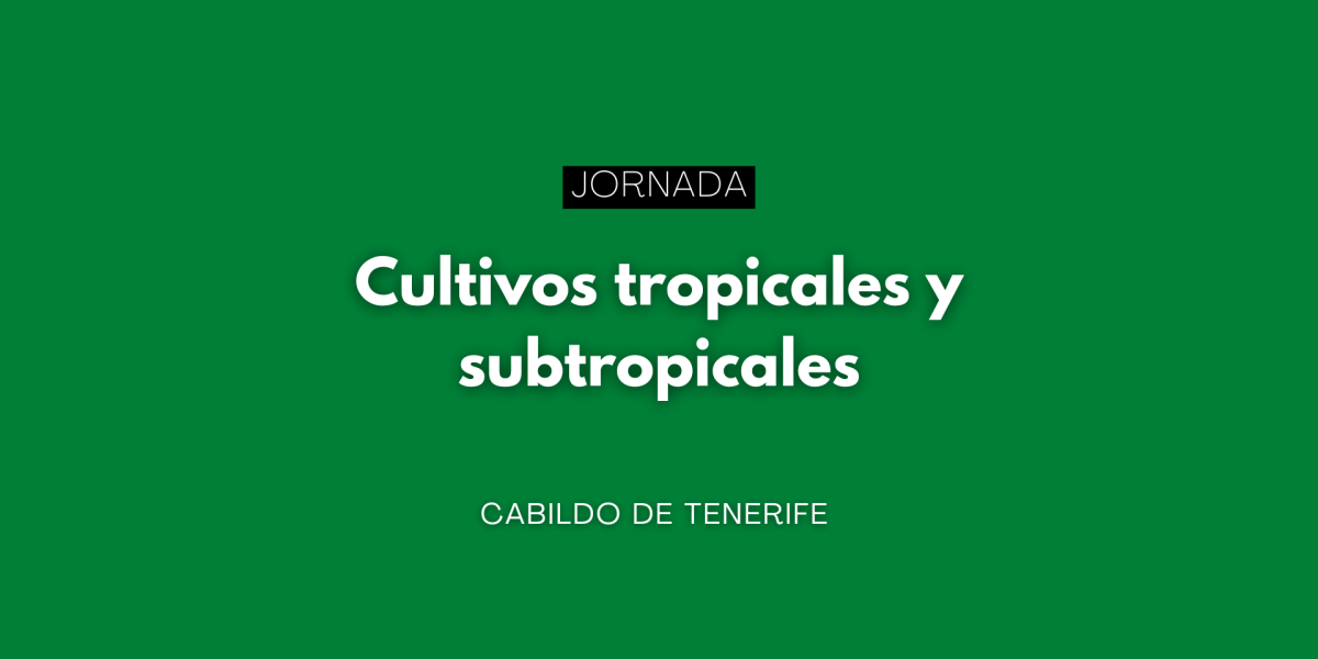 Tenerife celebra jornadas sobre cultivos tropicales y subtropicales