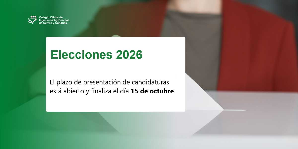 Colegio de Ingenieros Agrónomos. Convocatoria de elecciones 2026