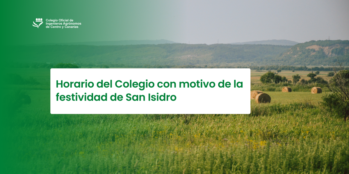 Horario del Colegio con motivo de la festividad de San Isidro