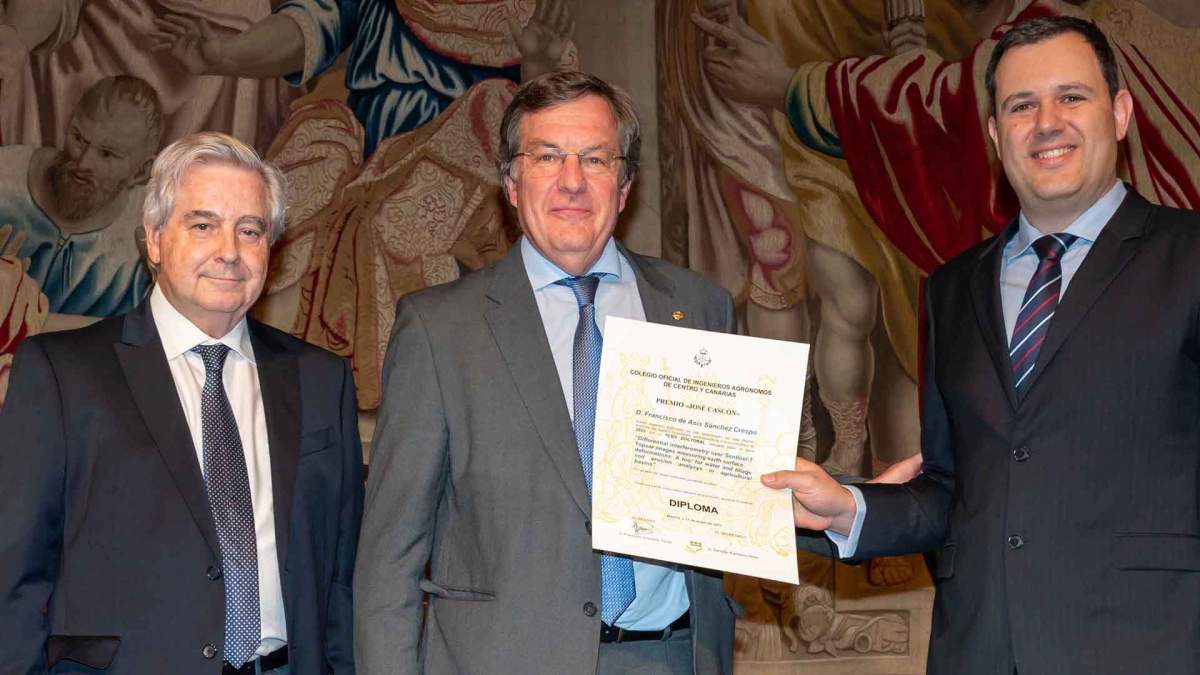 Francisco Sánchez, Premio José Cascón del Colegio de Agrónomos