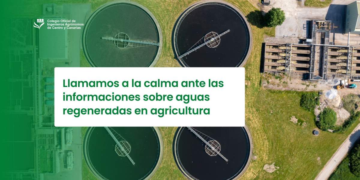 Llamamos a la calma ante las informaciones sobre aguas regeneradas en agricultura