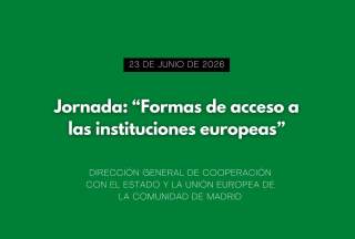Jornada: “Formas de acceso a las instituciones europeas”